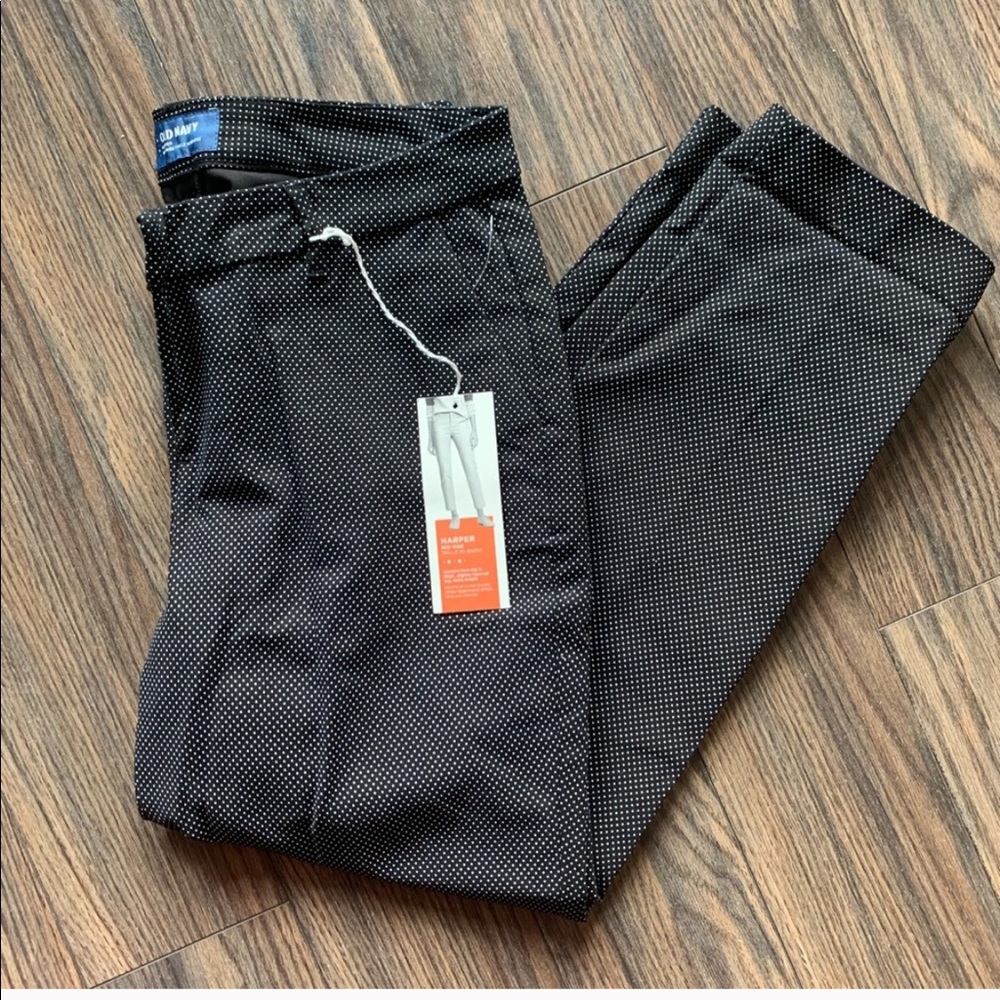 Old Navy Harper Mid Rise Polka Dot Ankle Pant
